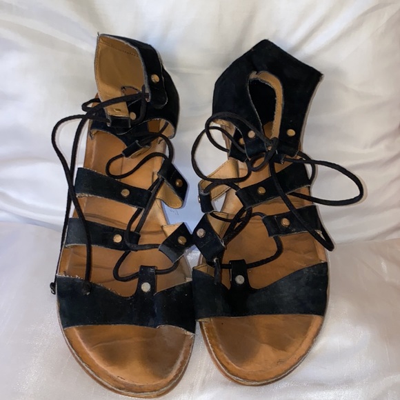 Dolce Vita Gladiator Black Sandals Sz 9 Women Open Toe - Picture 2 of 3